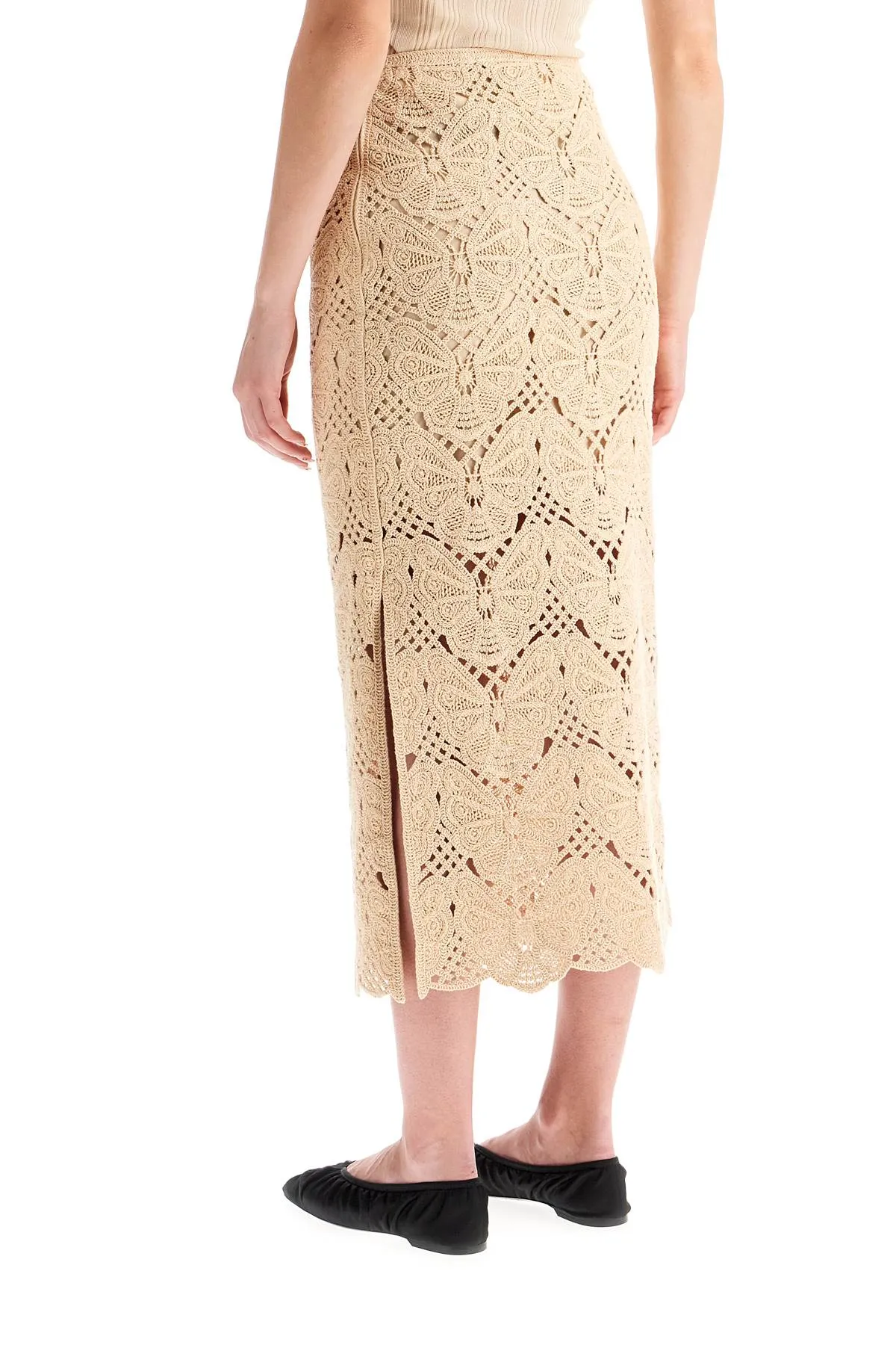 crochet skirt with belt