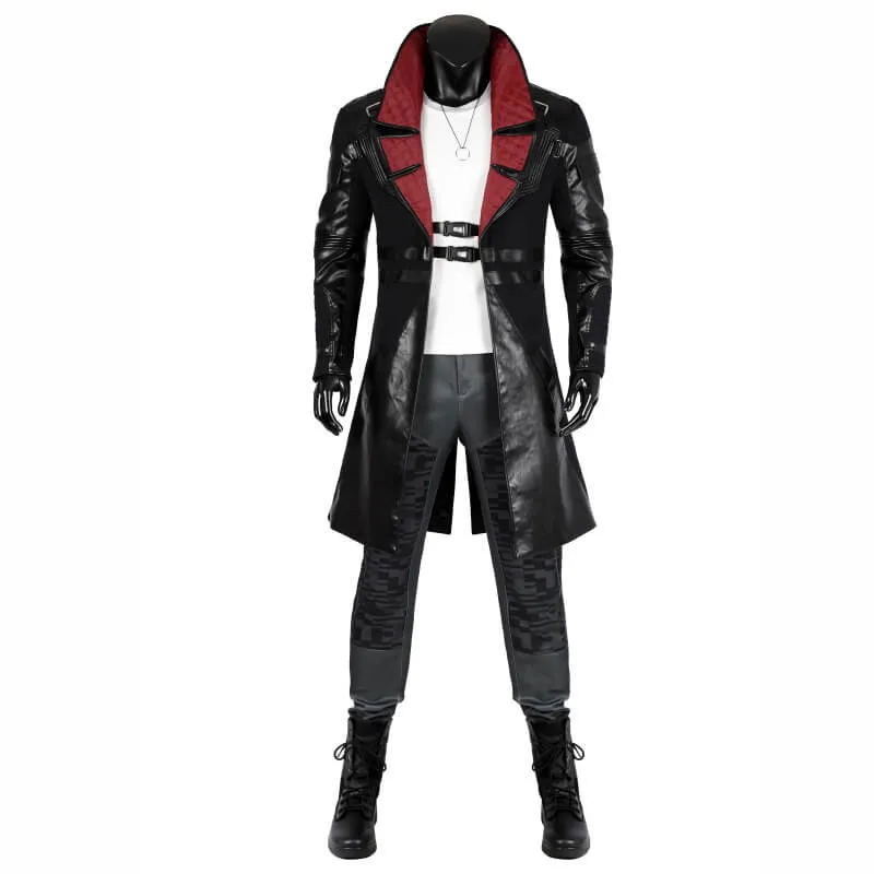 Cyberpunk 2077 Phantom Liberty Costume Solomon Reed Coat Halloween Cosplay Suit