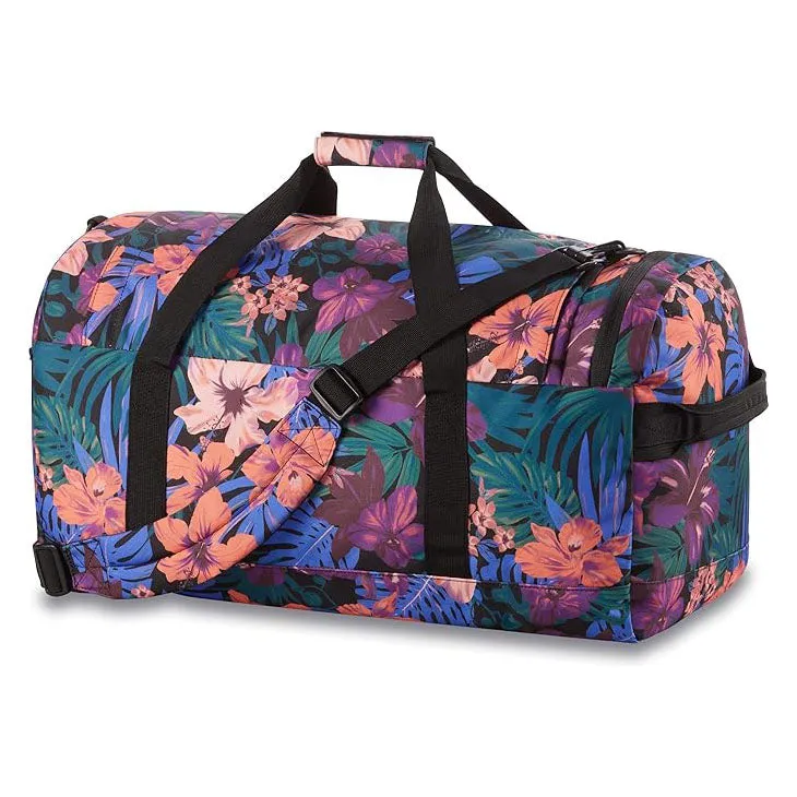 Dakine Unisex Black Tropidelic 50L Eq Duffle Travel Bag - 10002935-BLACKTROPIDELIC
