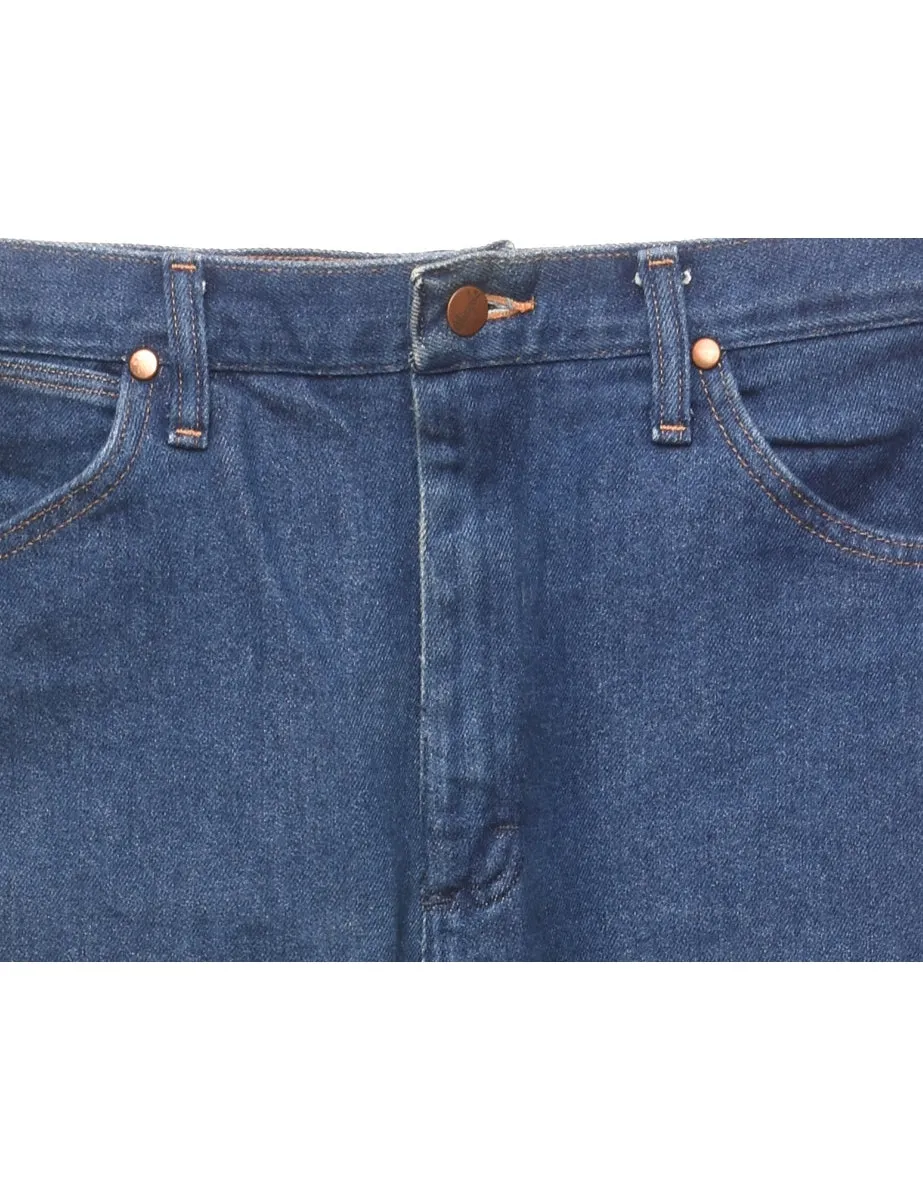 Dark Wash Straight-Fit Wrangler Jeans - W32 L34