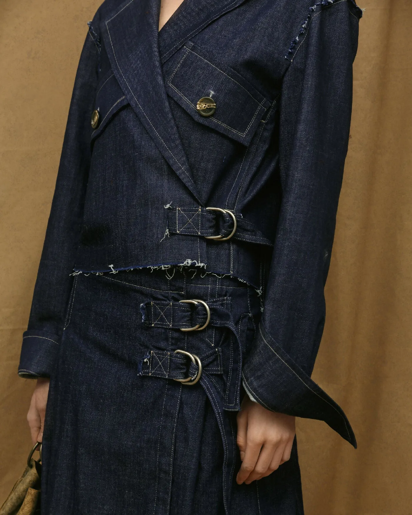 Denim Skirt Kilt Style SS24