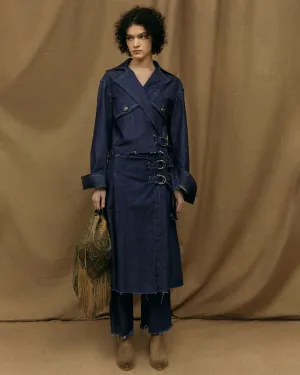 Denim Skirt Kilt Style SS24