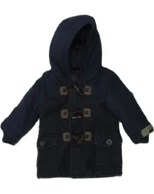 DIESEL Baby Boys Hooded Corduroy Duffle Coat 3-6 Months Navy Blue Cotton