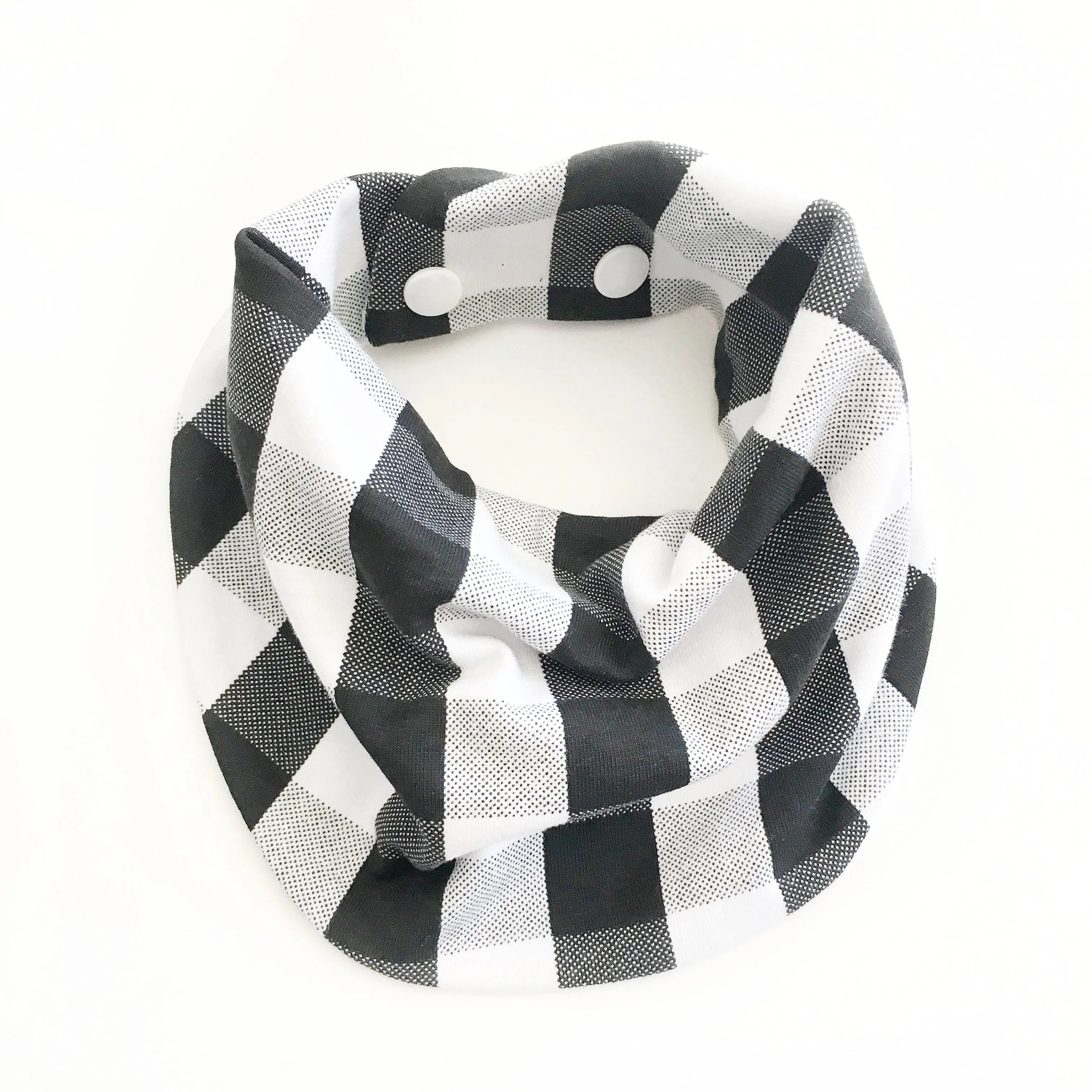 Drool Scarf - Black Buffalo Plaid