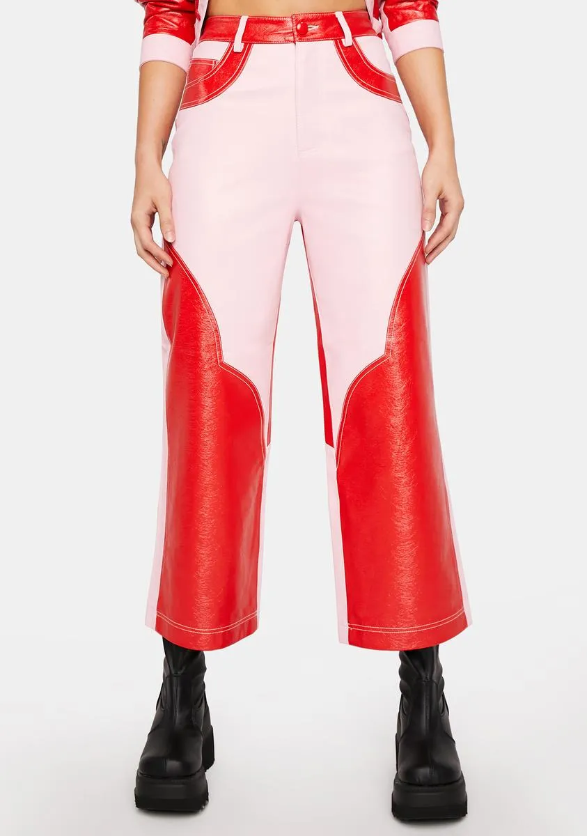 Duo Love Vegan Leather Trousers