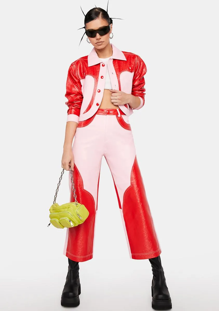 Duo Love Vegan Leather Trousers