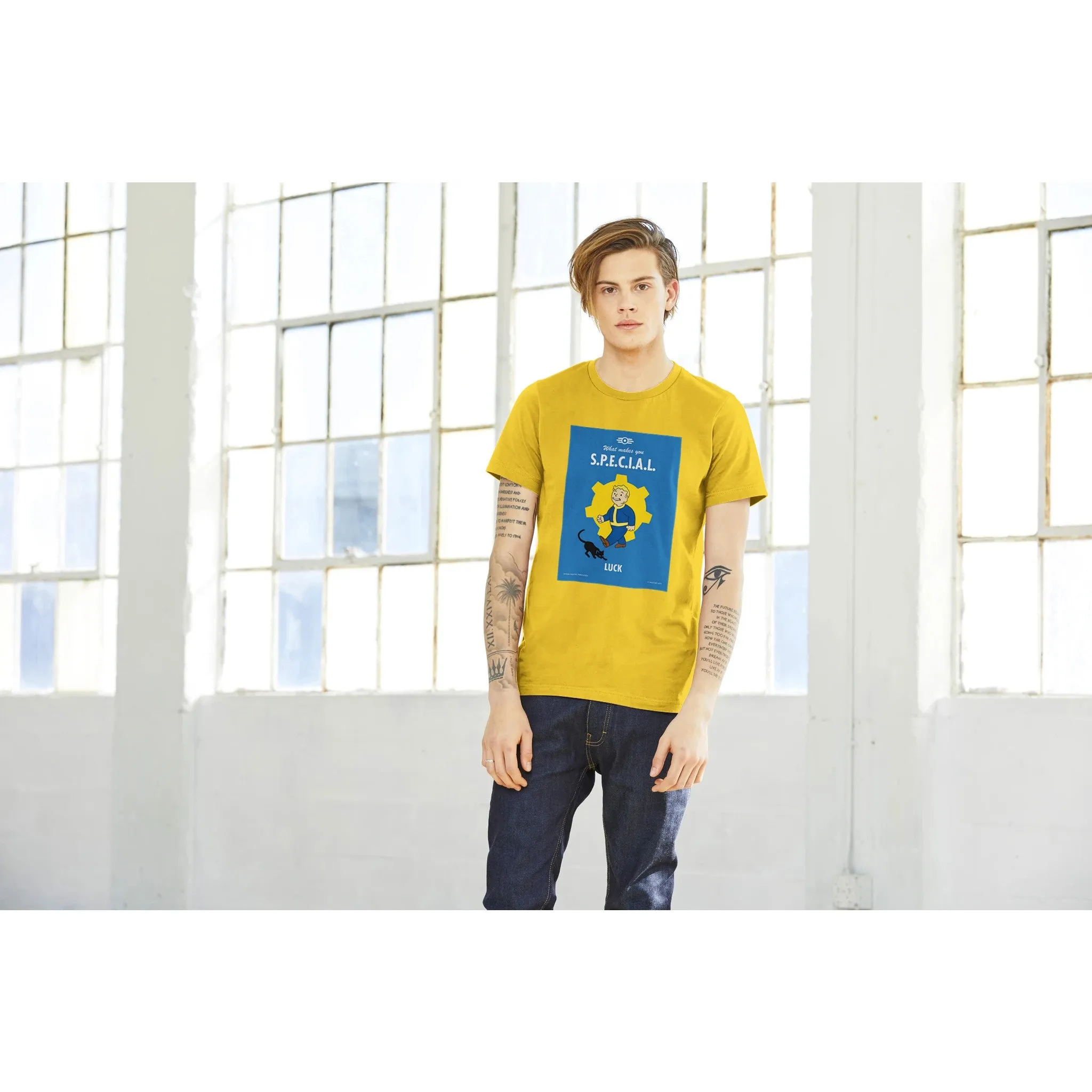 Fallout T-shirt - What Makes You S.P.E.C.I.A.L. Luck Artwork - Premium Unisex T-shirt