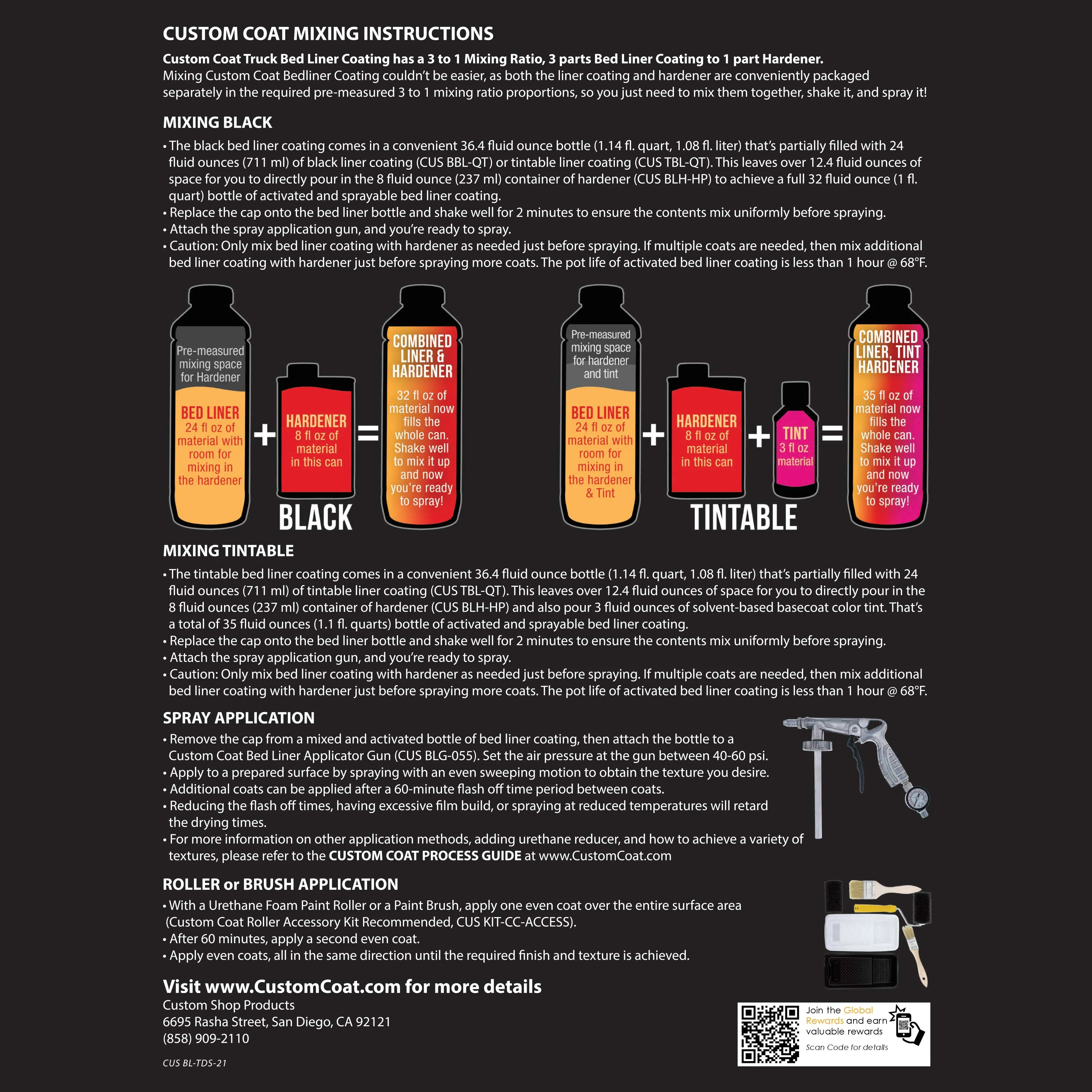 Federal Standard Color #33303 Khaki T76 Urethane Spray-On Truck Bed Liner, 1 Gallon Kit, Spray Gun & Regulator - Durable Textured Protective Coating