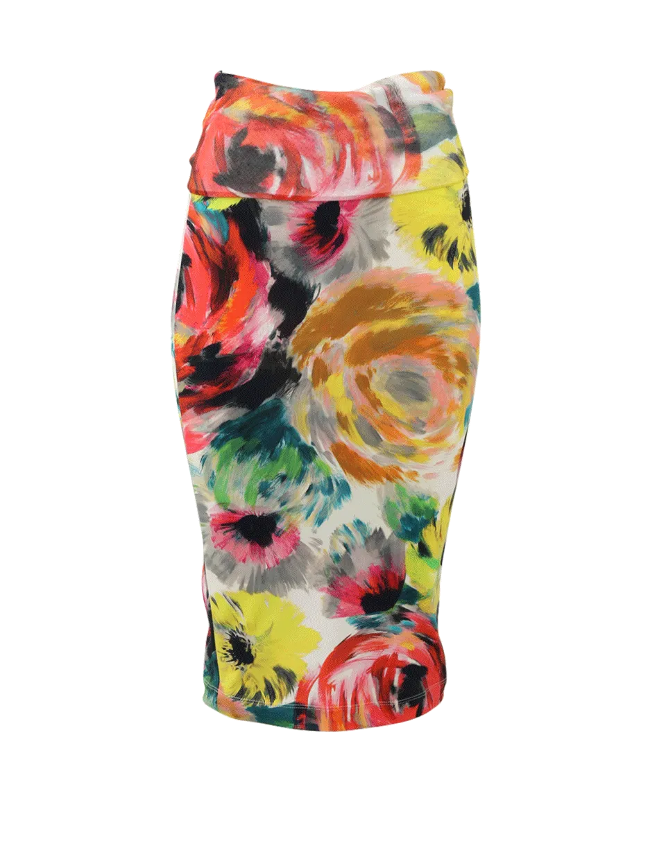 Floral Print Skirt