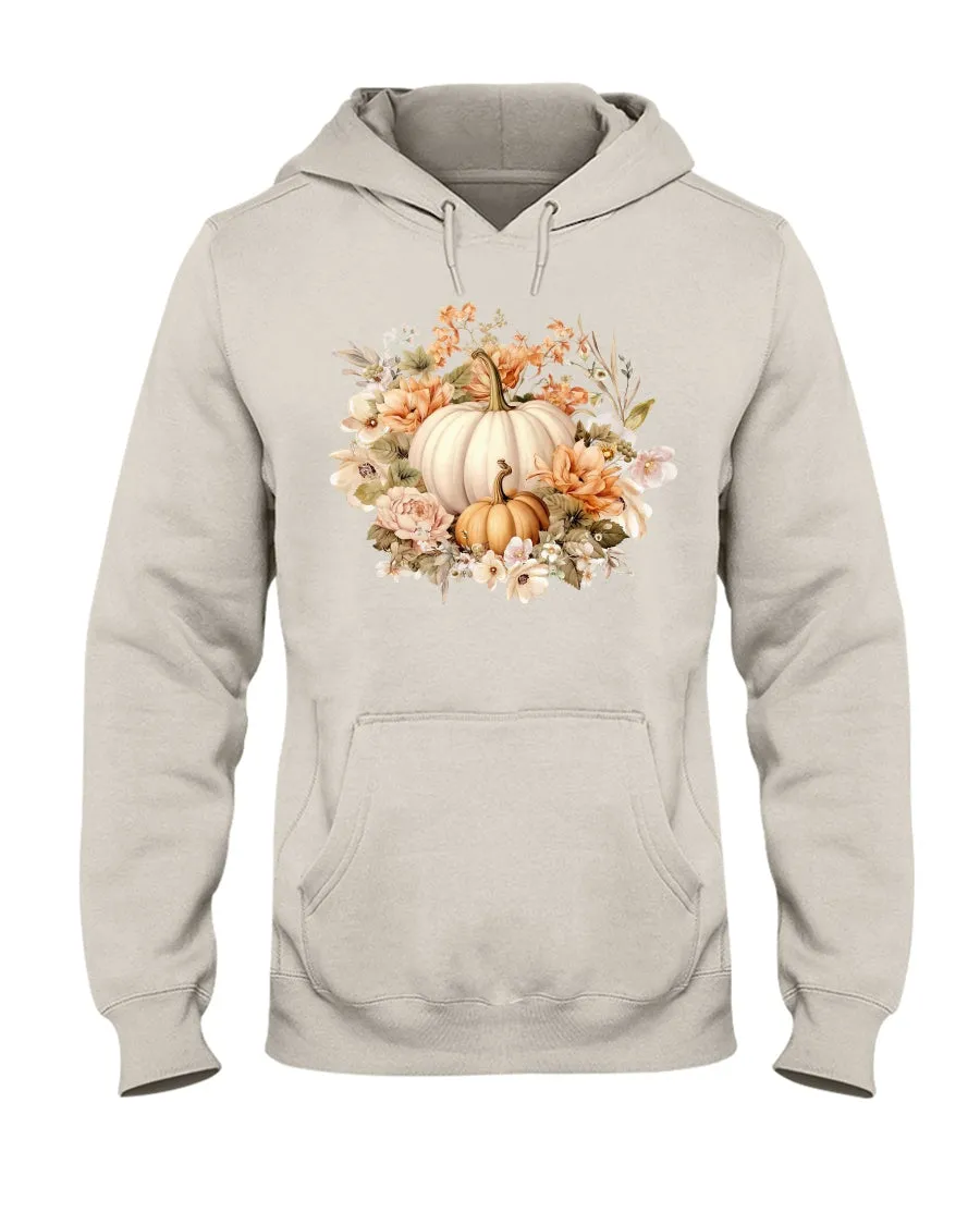Floral pumpkin Hoodie
