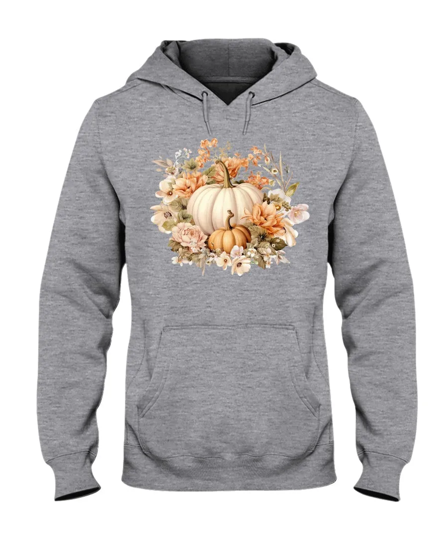 Floral pumpkin Hoodie