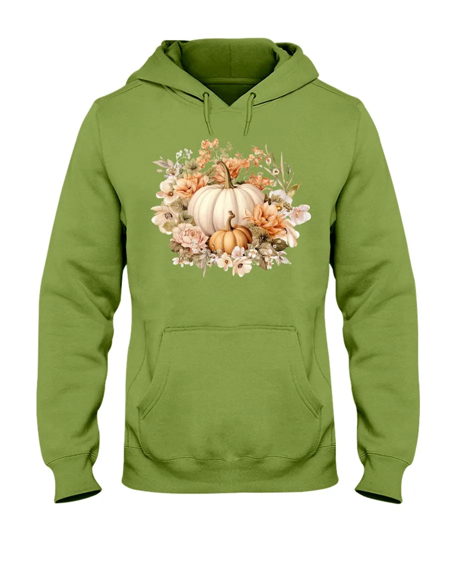 Floral pumpkin Hoodie