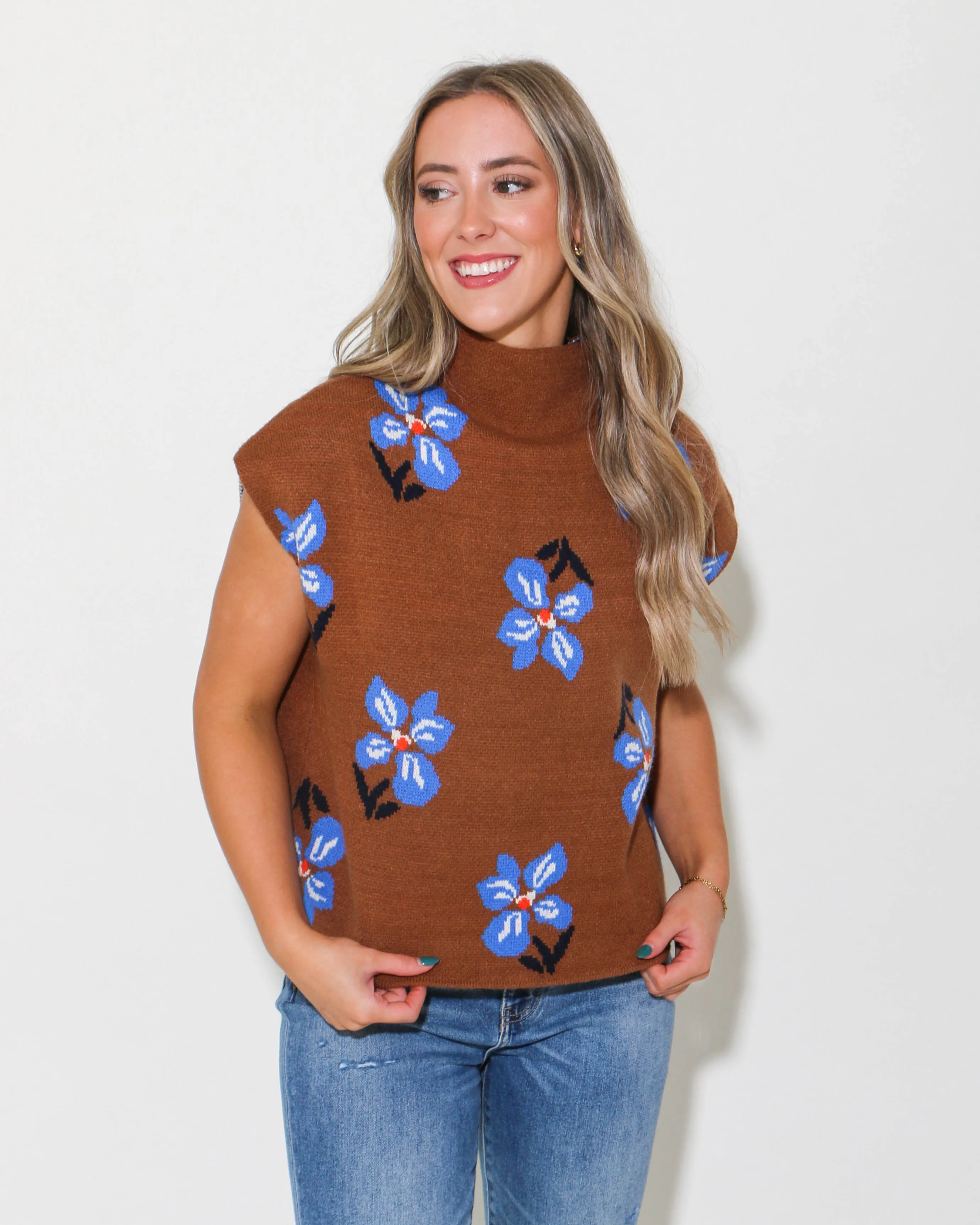 Flower Knit Top