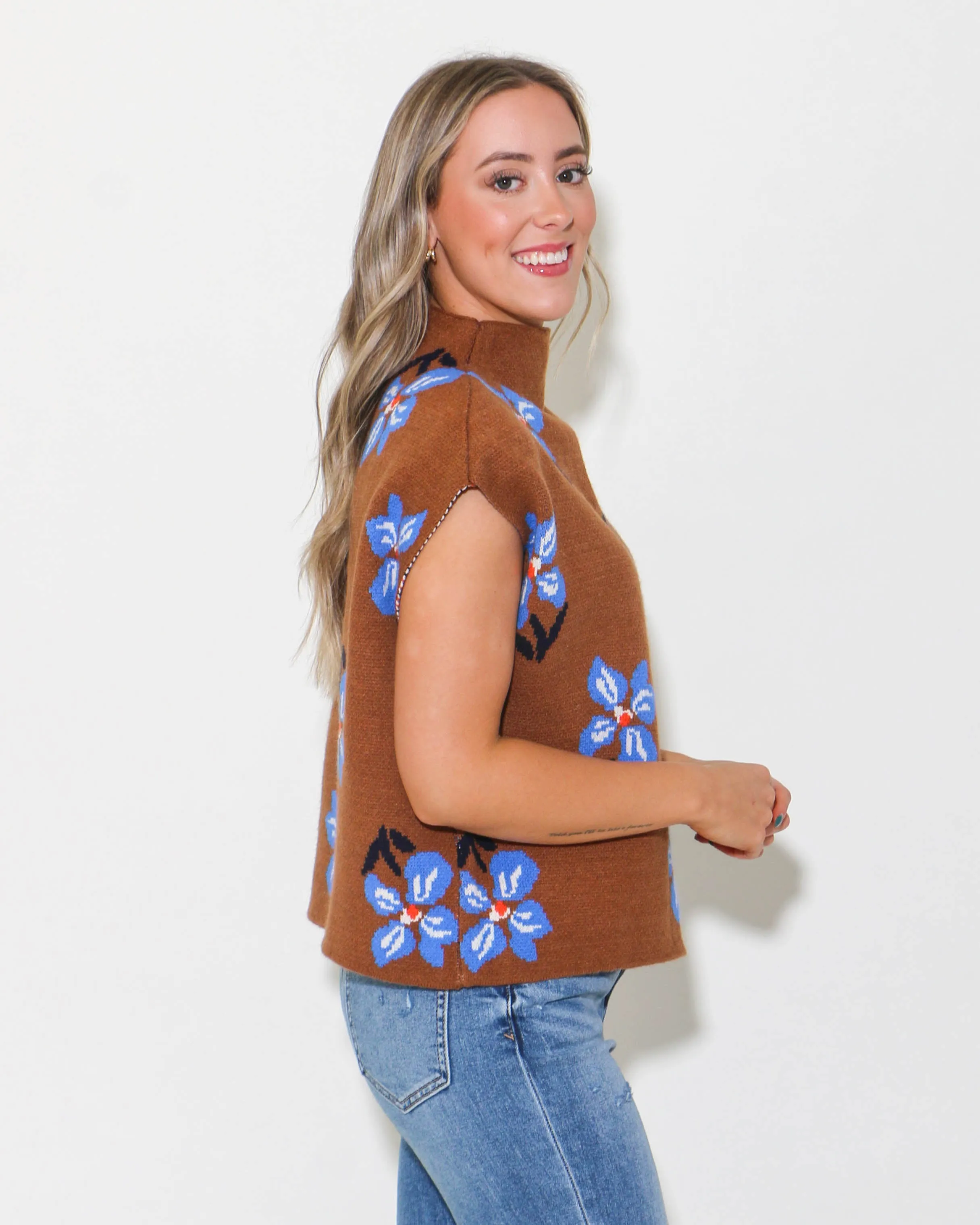 Flower Knit Top
