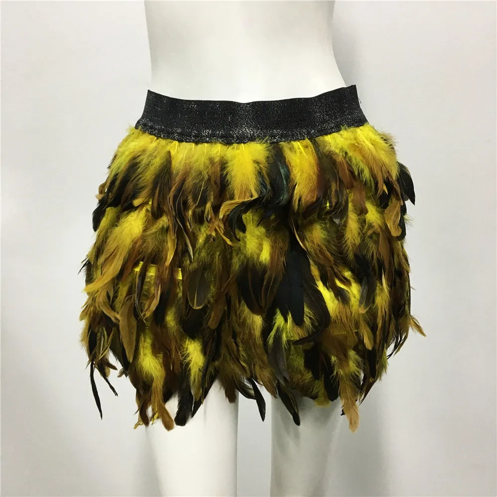 Fluffy Feather Festival Skirt