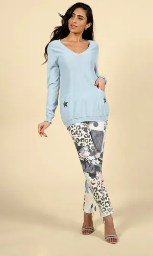 Frank Lyman Pantalon avec  imprimé mode 221105u