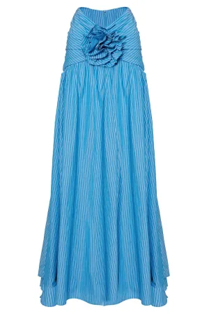 Gathered Waist Maxi Skirt