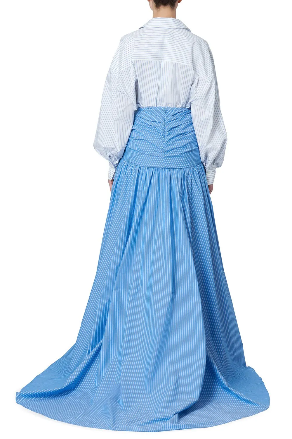 Gathered Waist Maxi Skirt