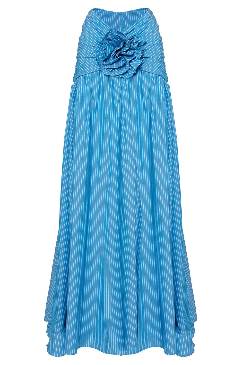 Gathered Waist Maxi Skirt