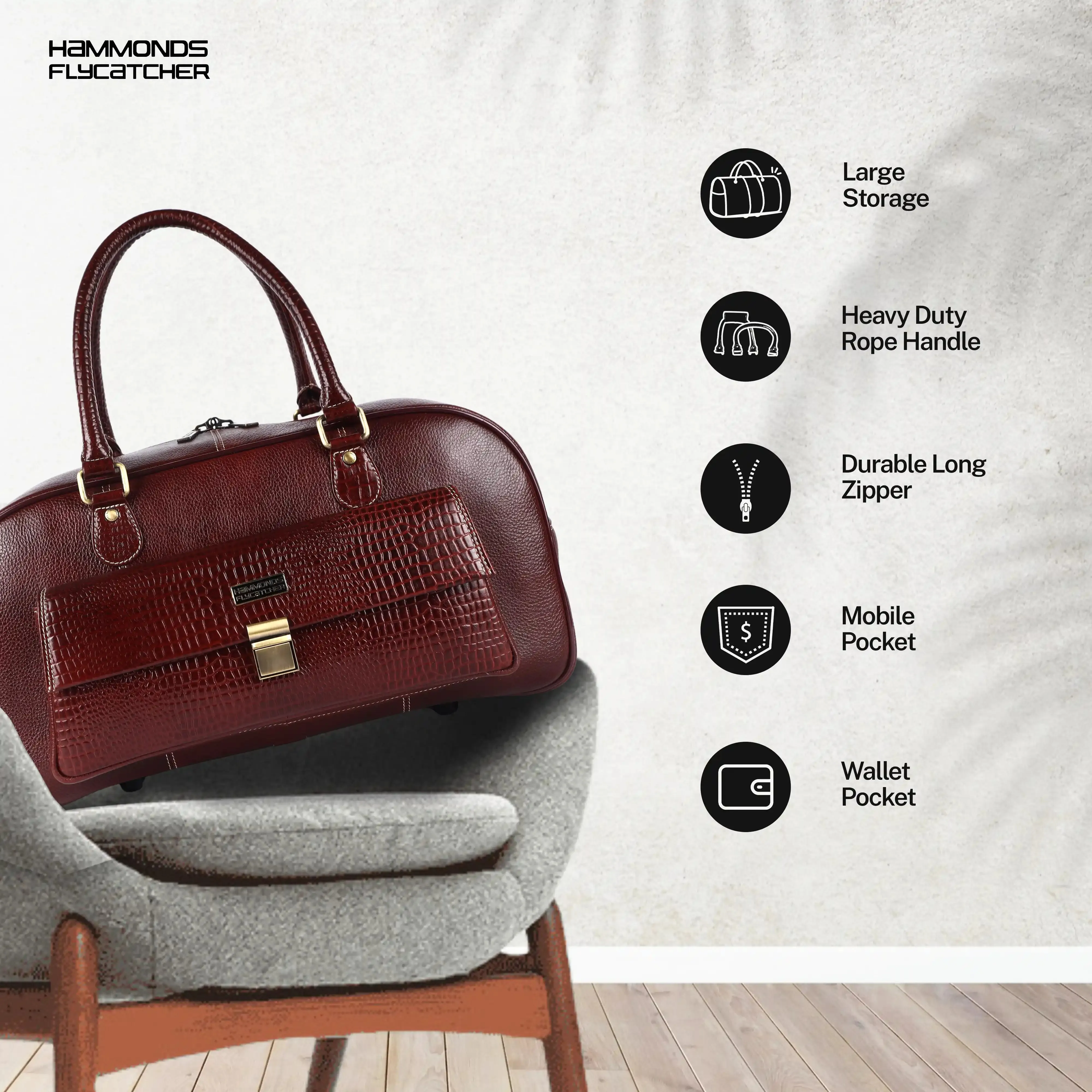 Genuine Leather Brown Travel Bag/Travel Bags for Luggage/Cabin Luggage Bags for Flight/Leather Travel Bags