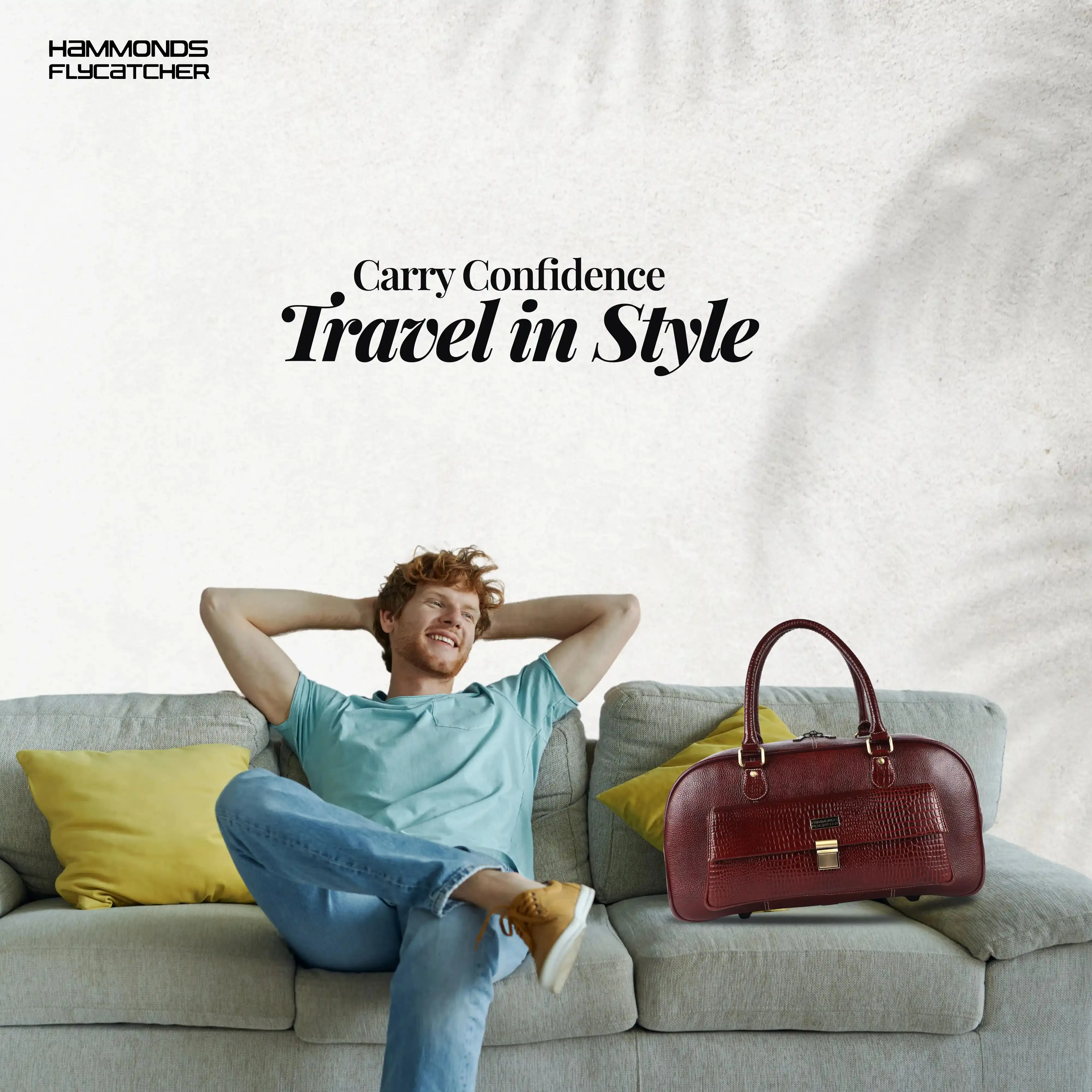 Genuine Leather Brown Travel Bag/Travel Bags for Luggage/Cabin Luggage Bags for Flight/Leather Travel Bags