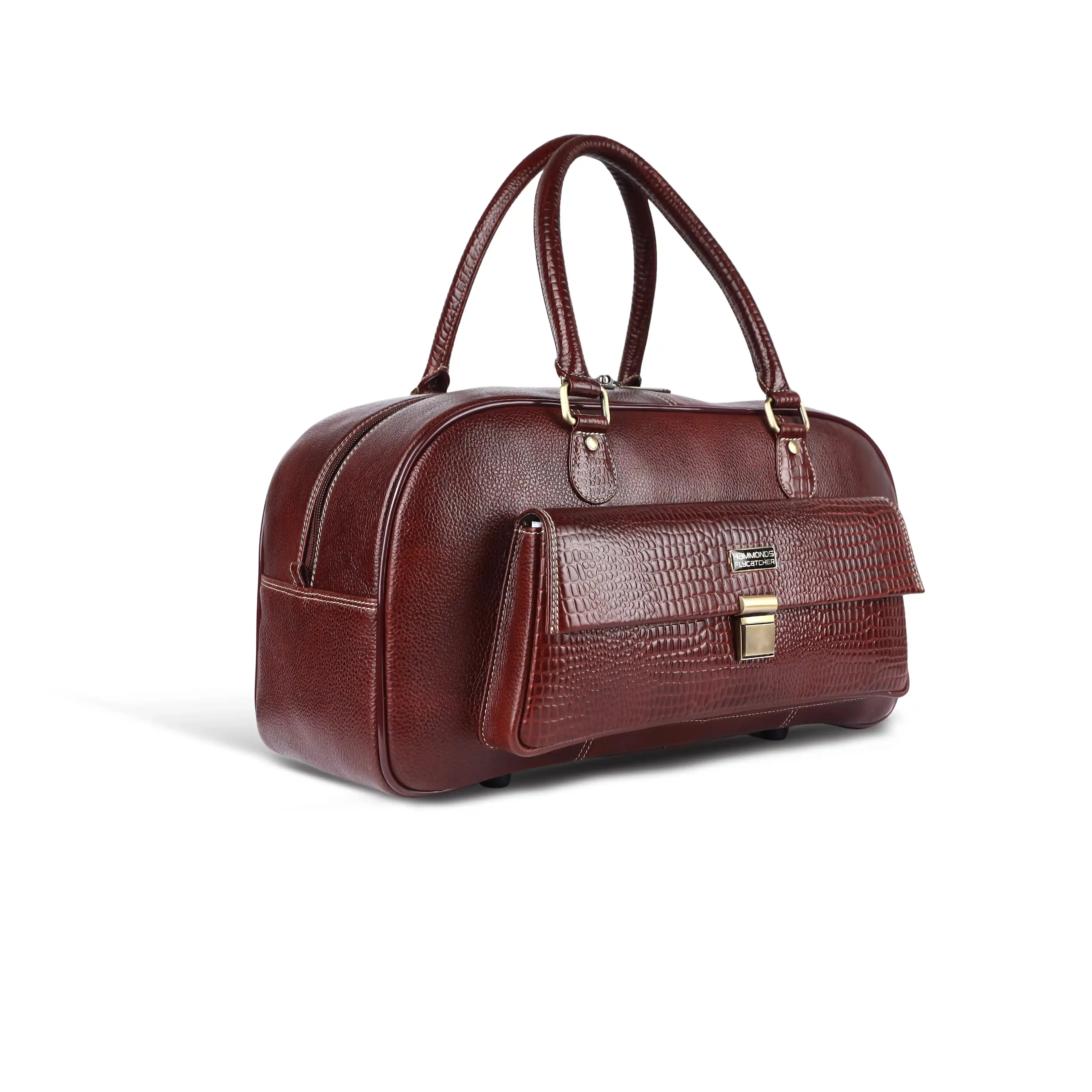 Genuine Leather Brown Travel Bag/Travel Bags for Luggage/Cabin Luggage Bags for Flight/Leather Travel Bags