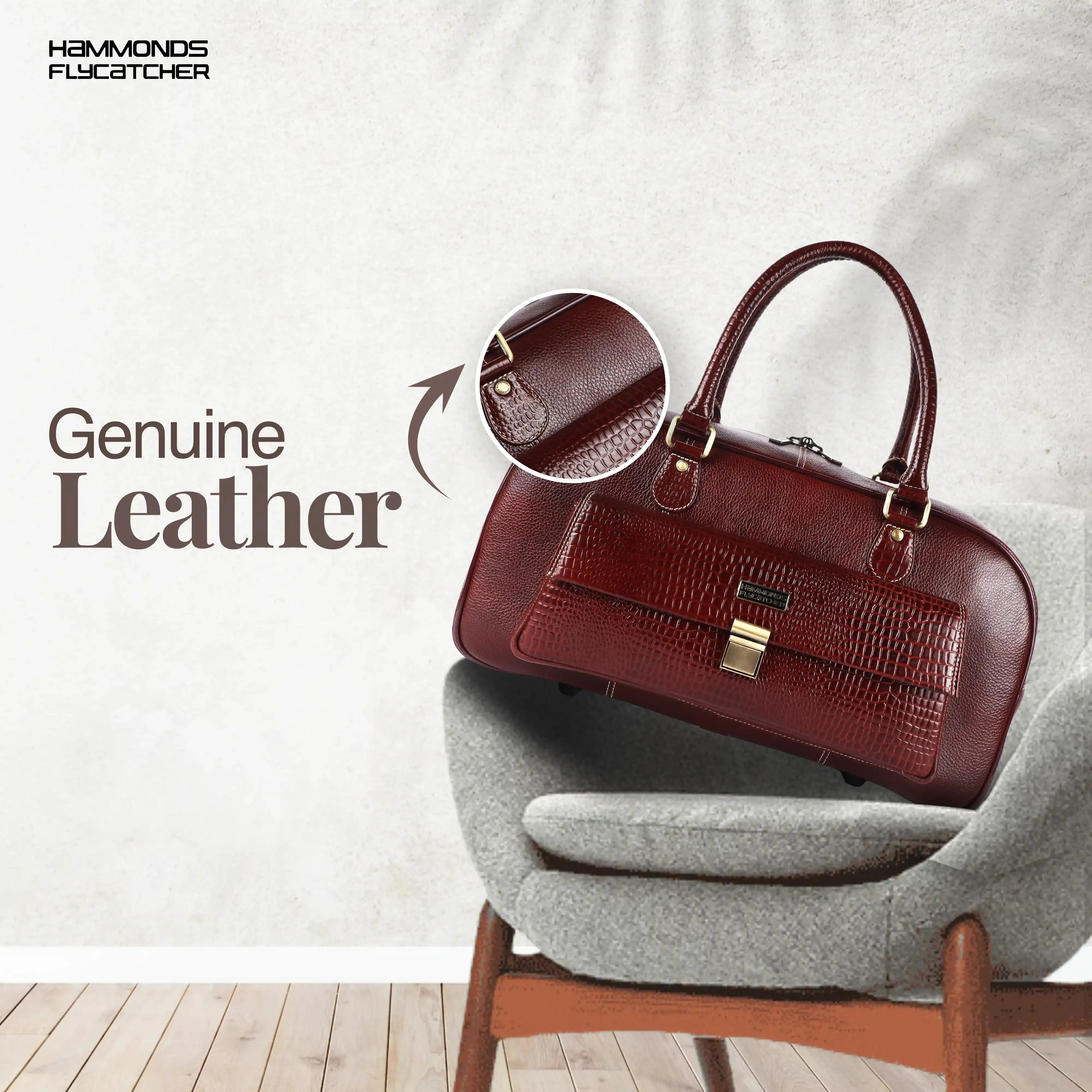 Genuine Leather Brown Travel Bag/Travel Bags for Luggage/Cabin Luggage Bags for Flight/Leather Travel Bags