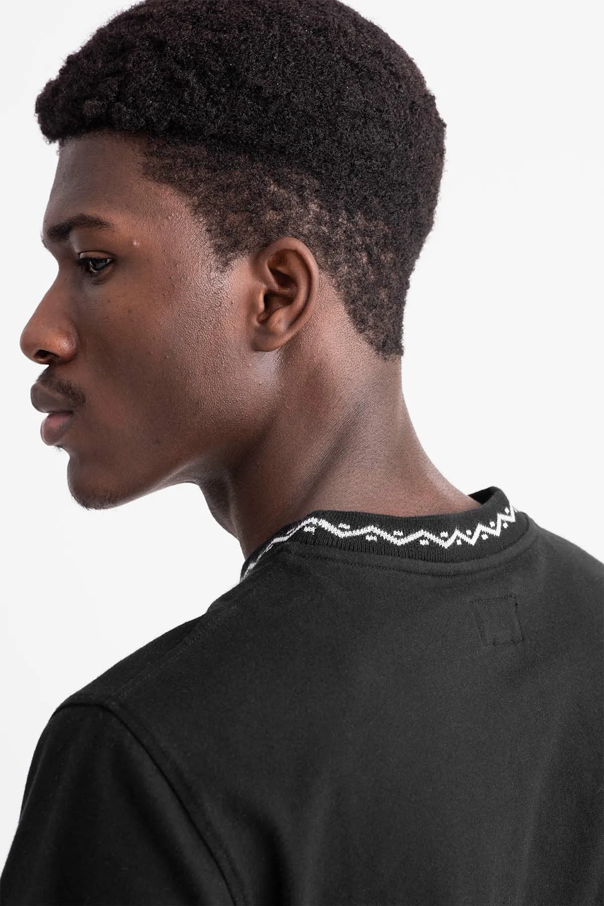 Geometric Collar Top