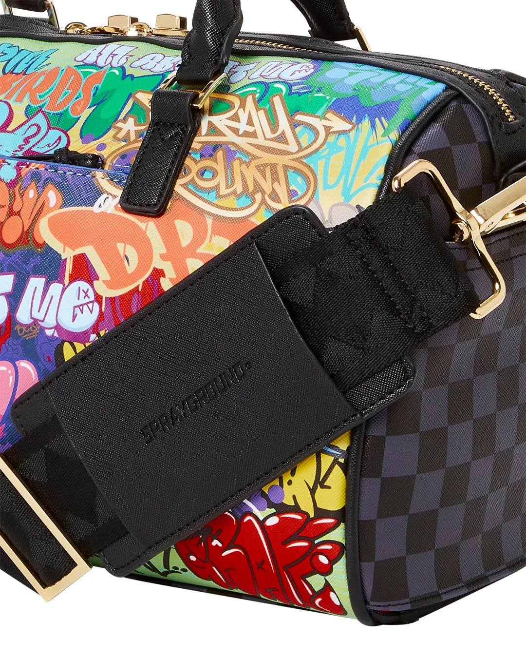 Gold Astro Checkered Reveal Duffle 910d4690nsz