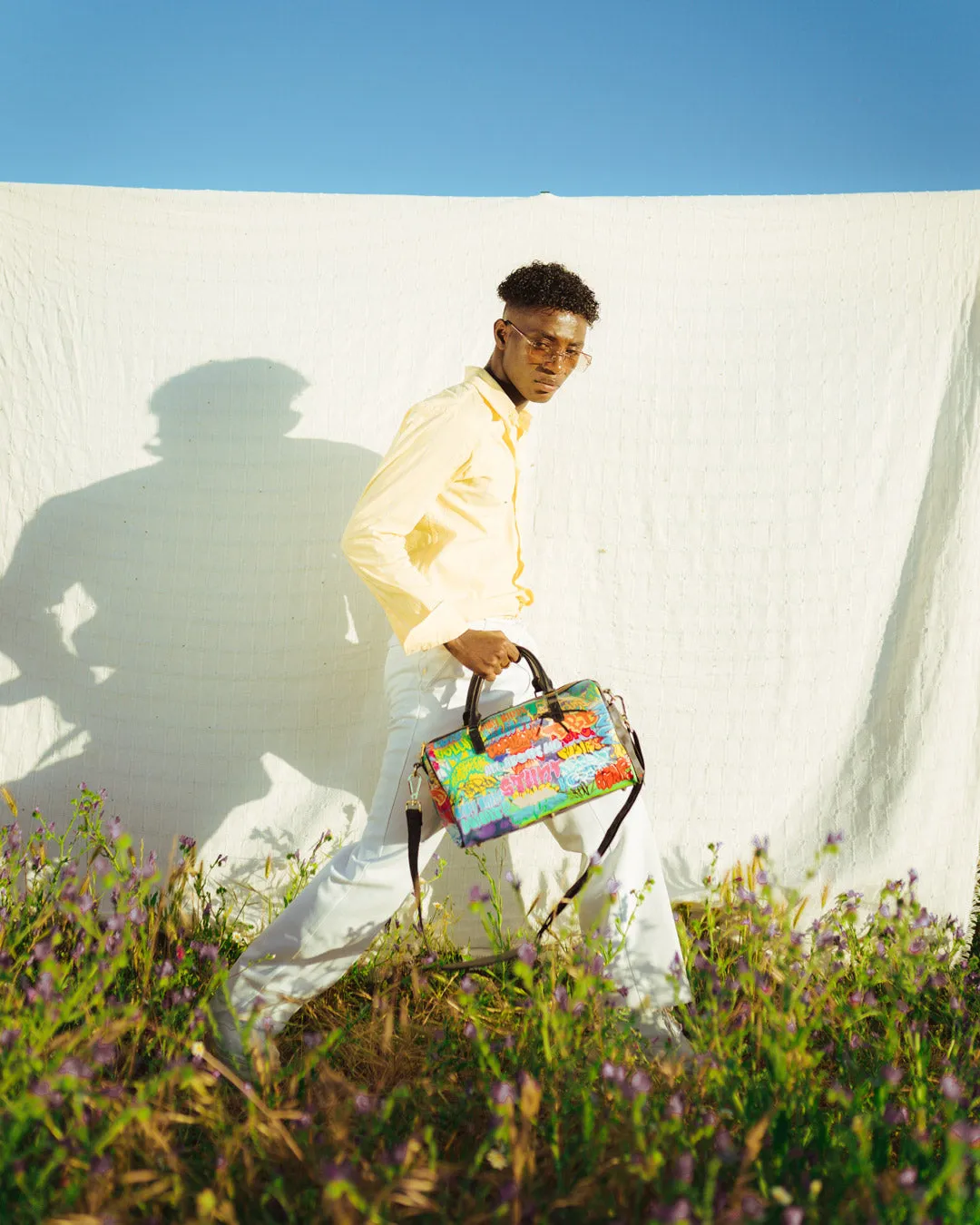 Gold Astro Checkered Reveal Duffle 910d4690nsz