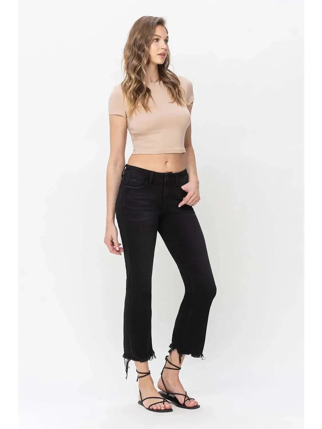 Grandeur Crop Flare Jeans