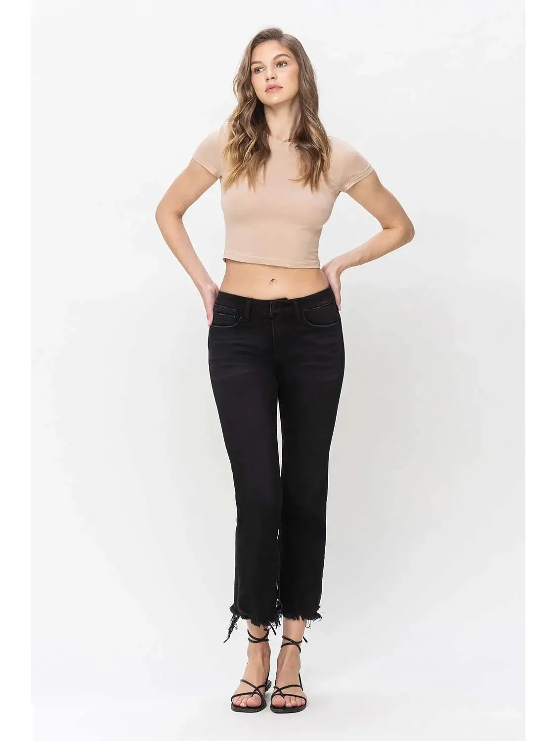 Grandeur Crop Flare Jeans