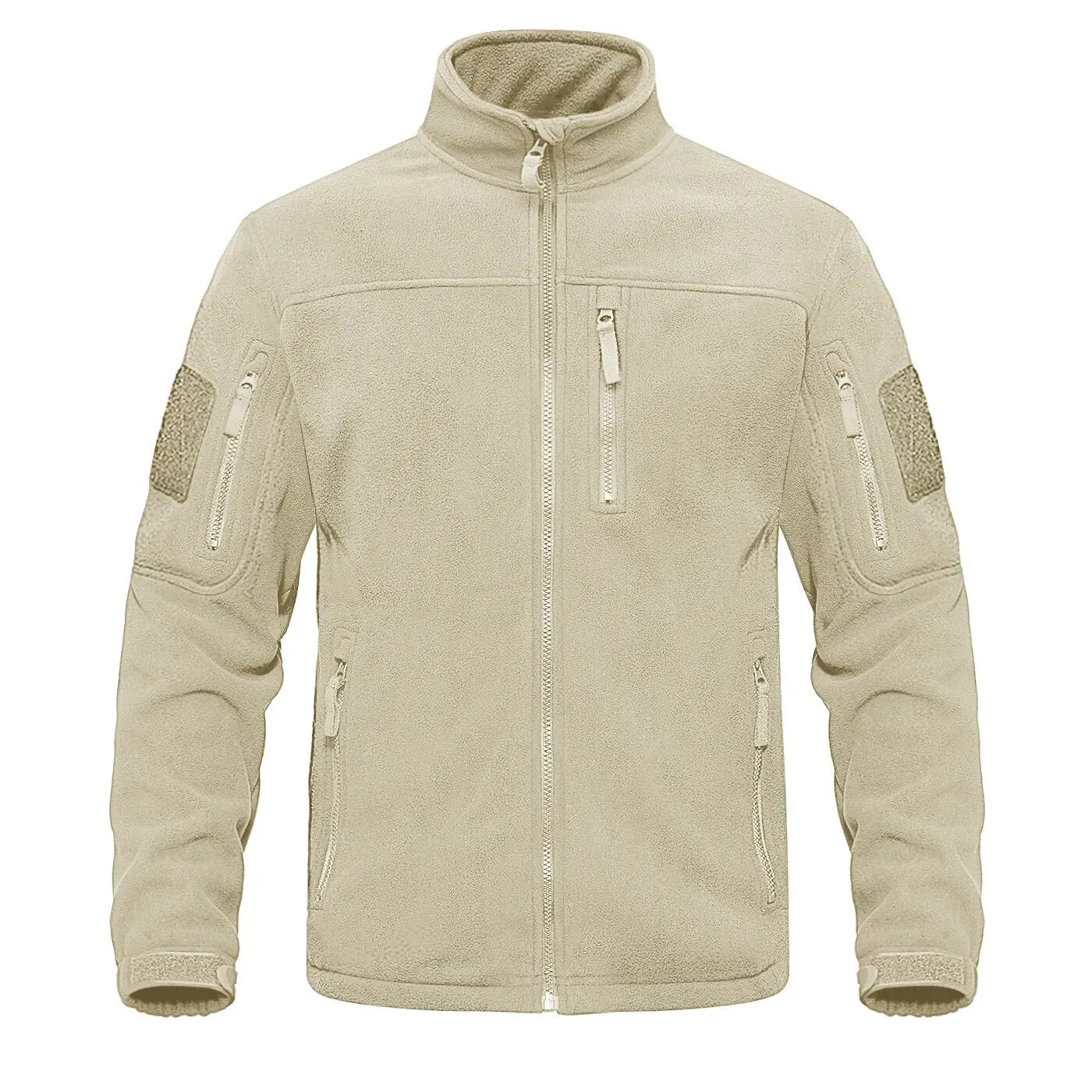 Green-fleece-thermal-warm-casual Tacvasen men's tactical jacket