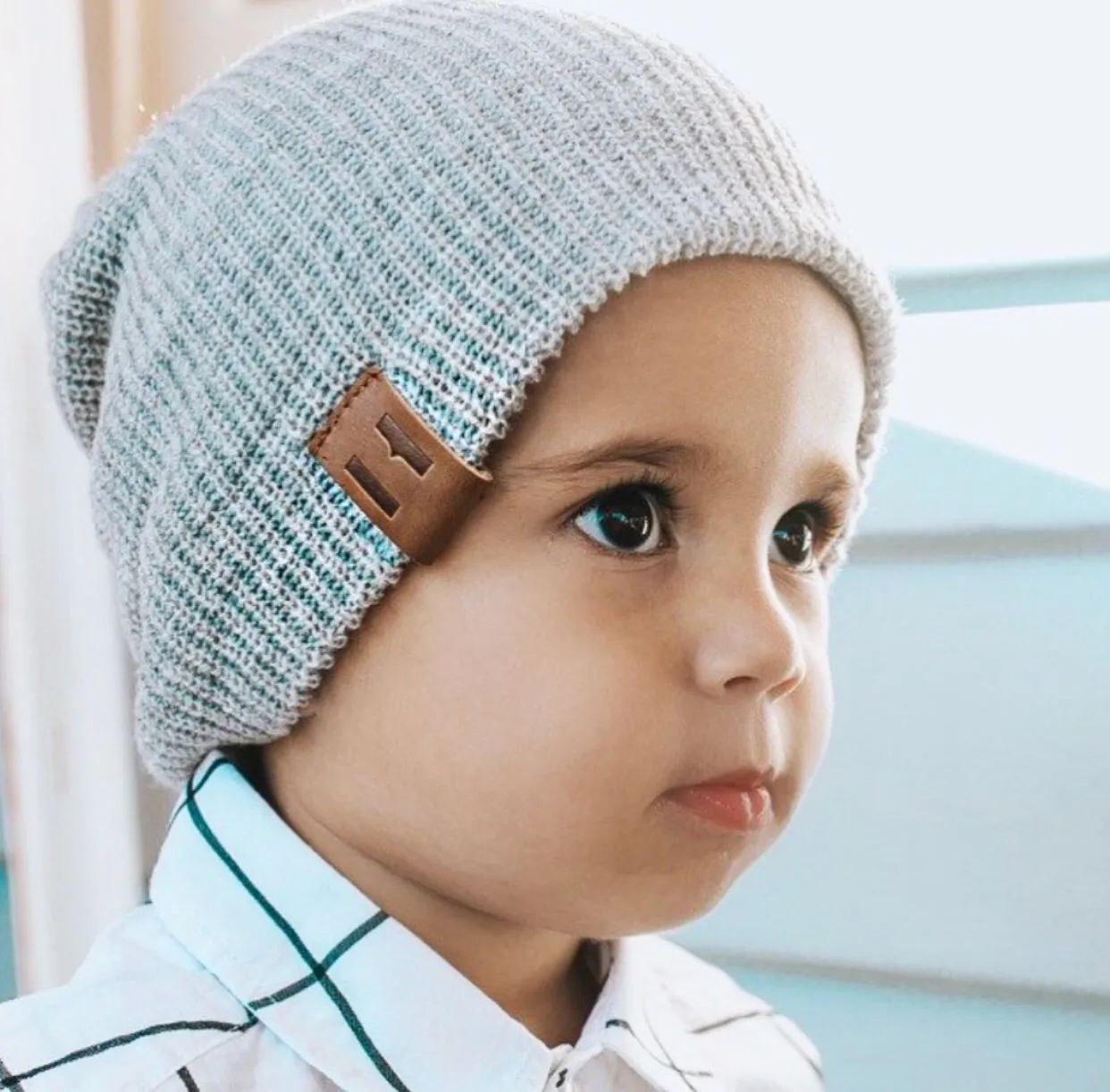 Grey Knit Beanie