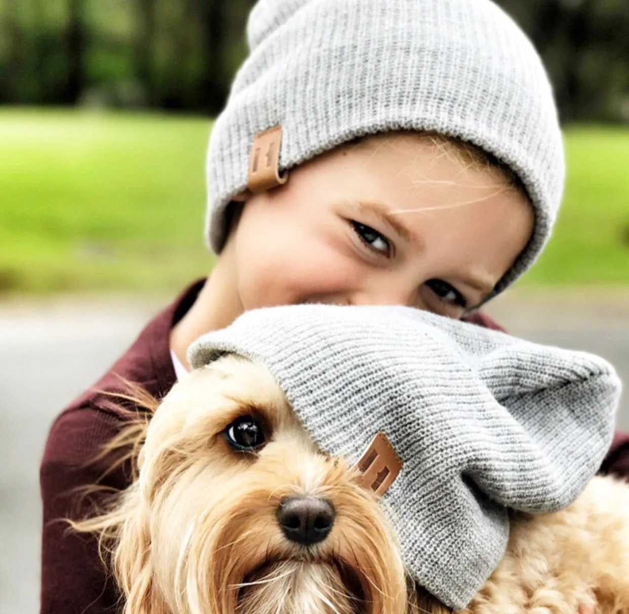 Grey Knit Beanie