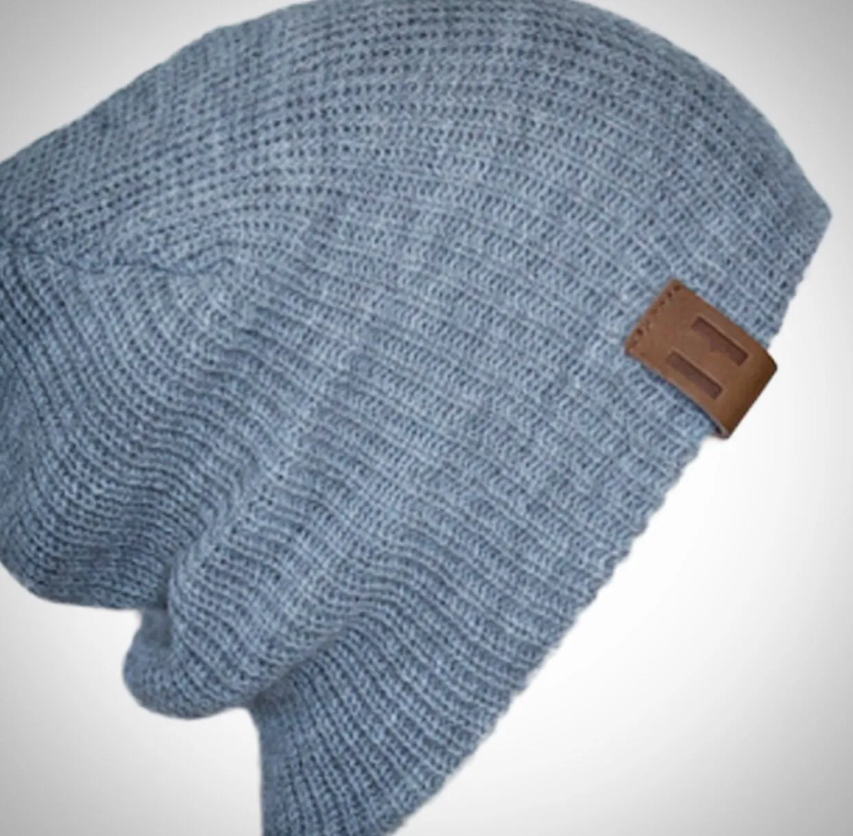 Grey Knit Beanie