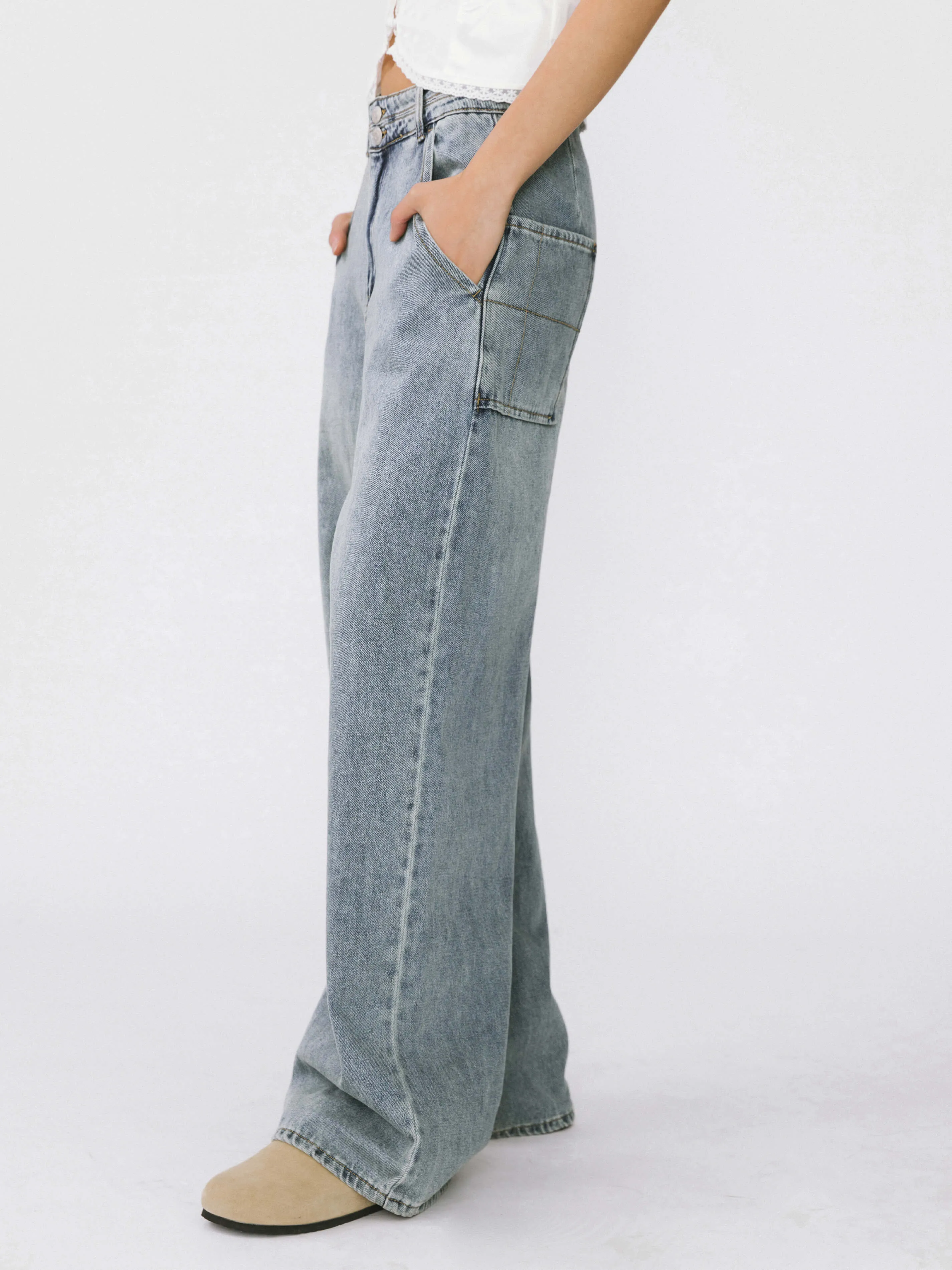 High Waist Oversized Jeans