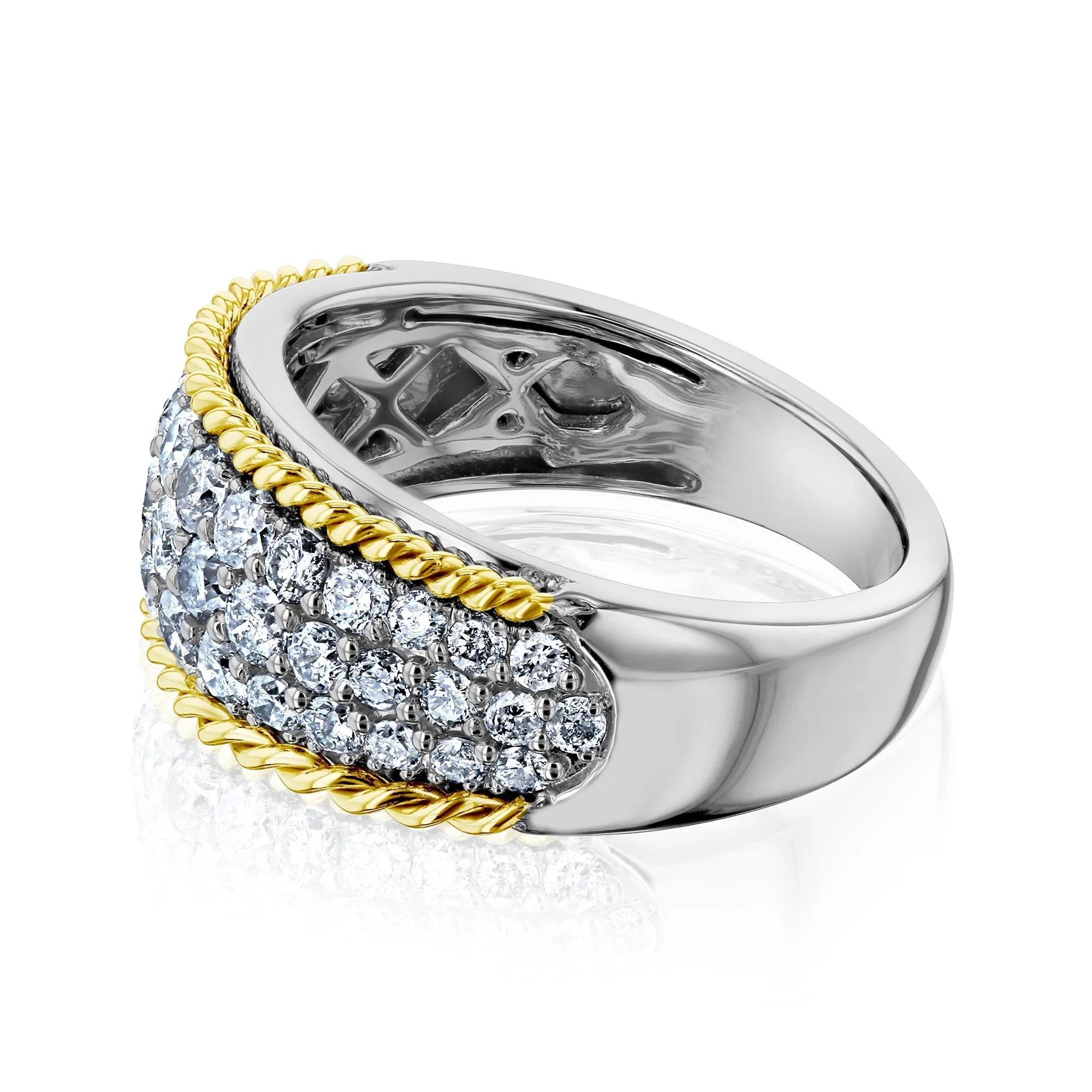 Honeycomb Diamond Ring