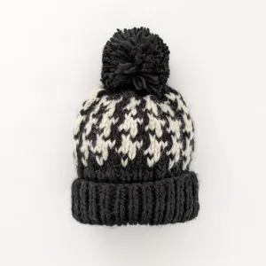 Huggalug Houndstooth Hand Knit Beanie