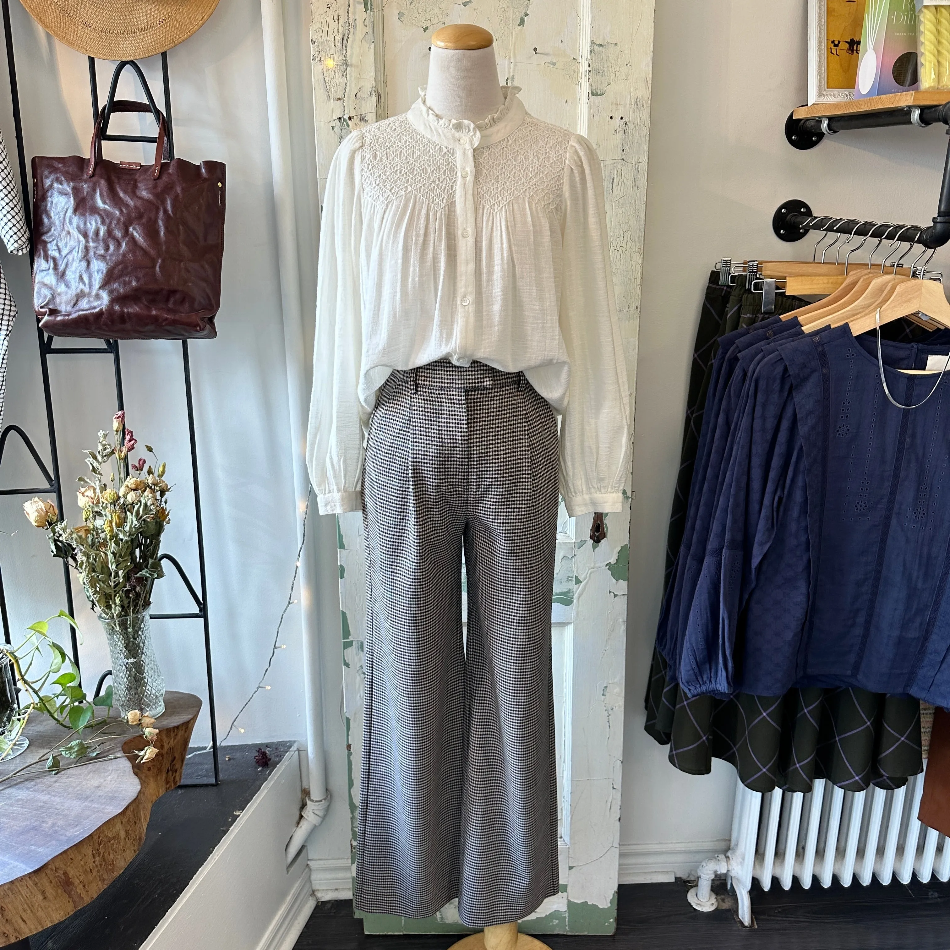 Indi & Cold // Grey Check Trousers
