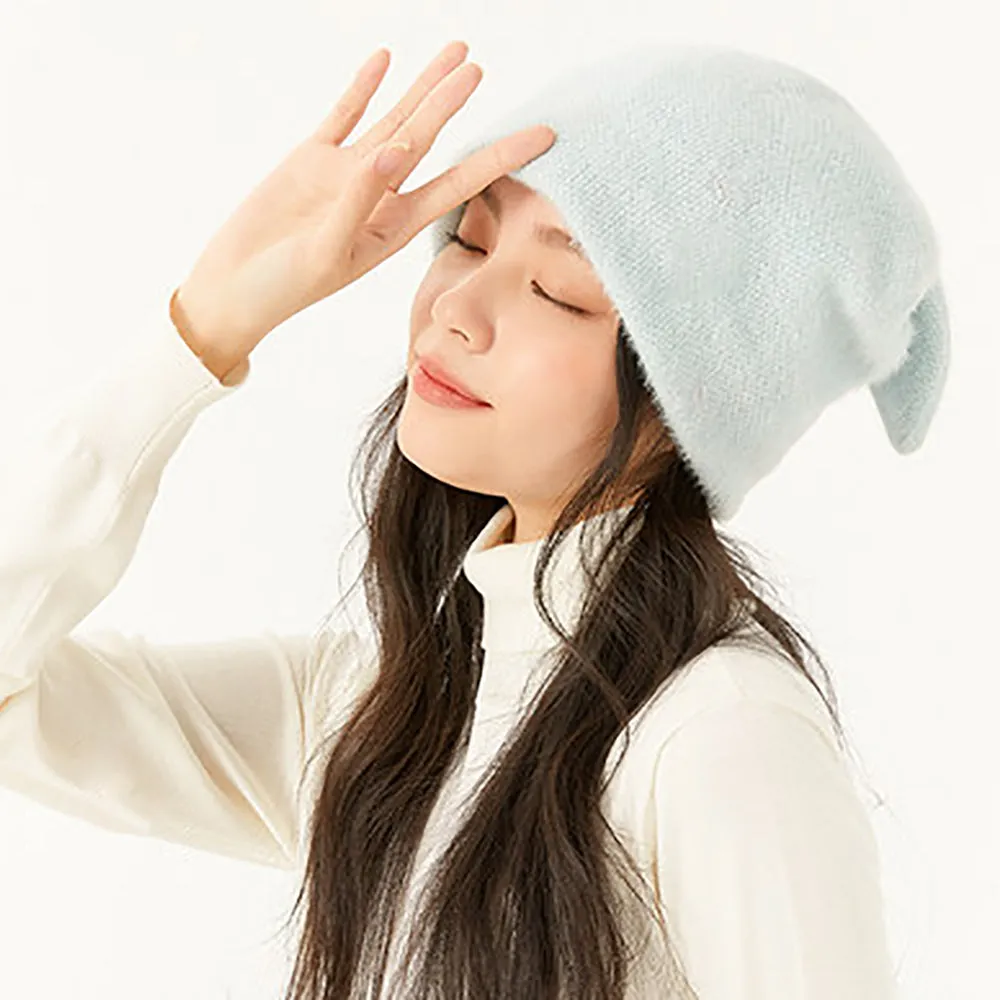 Japan Stock Women's Winter Plush Ear Beanie Hat