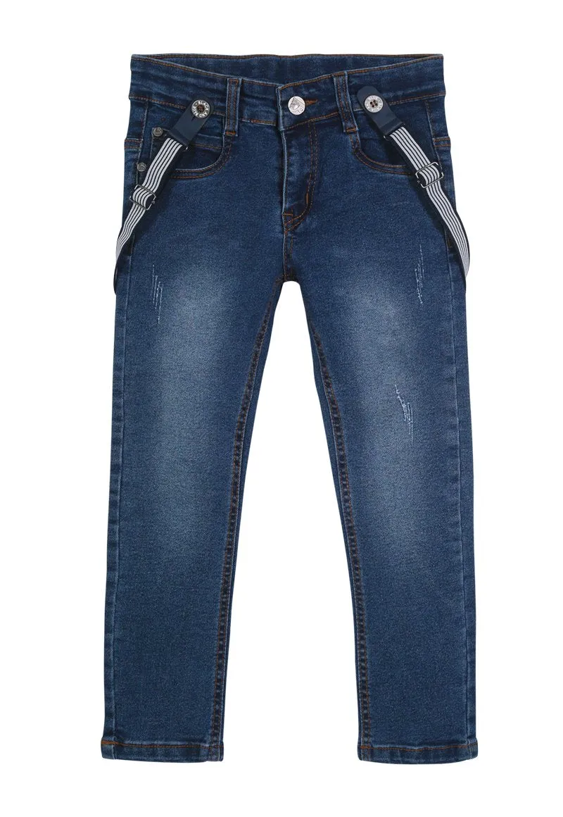 Jeans Reentry Niño Denim azul Black and Blue