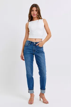 Judy Blue Vintage Wash Boyfriend Jeans