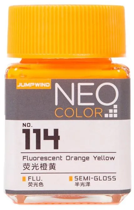 Jumpwind 114 Neo Color Fluorescent Orange Yellow Paint 18ml
