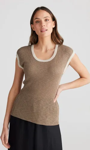 JUPPE- Fitted Knit Top
