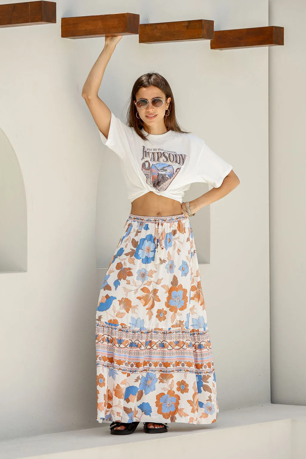 Kamari Print Maxi Skirt