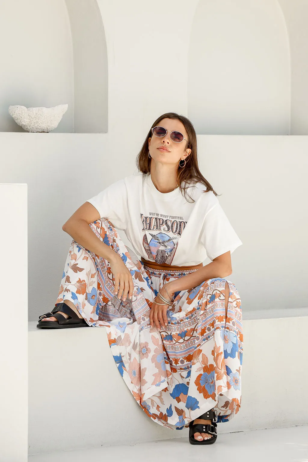 Kamari Print Maxi Skirt