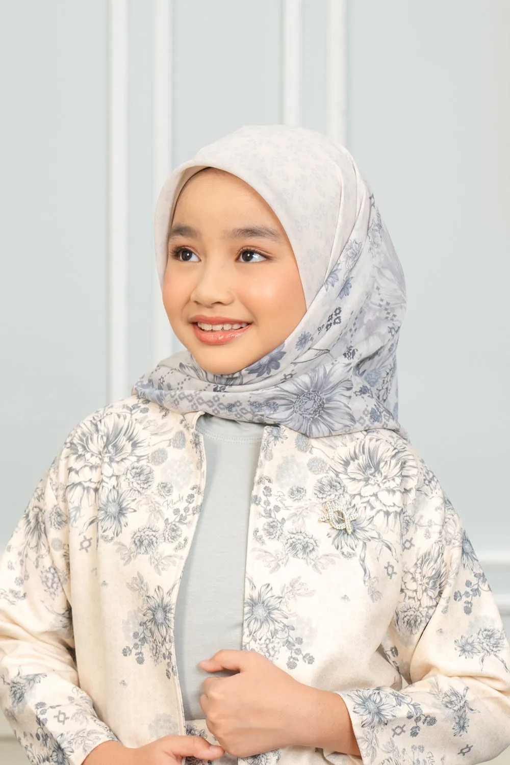 Kananta Scarf Kids Charcoal Frost