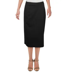 Kasper Womens Plus Ruched Office Pencil Skirt