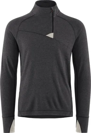 Klättermusen Men&#x27;s Huge Half Zip Sweater Raven-White Clay | Buy Klättermusen Men&#x27;s Huge Half Zip Sweater Raven-White Clay here | Outnorth